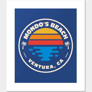 Retro Mondo's Beach Ventura California Vintage Beach Surf Emblem Posters and Art